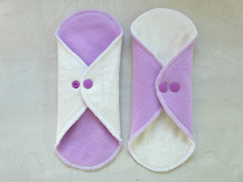 Intimní vložka fleece - 22 cm - LILA