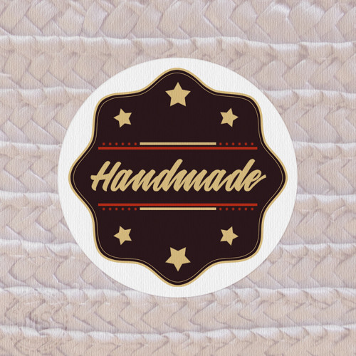 Kulaté samolepky Handmade I (40 mm)