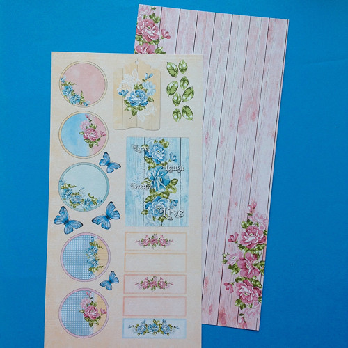 Oboustranný papír 15 x 30 cm ,250 g /m2, 1 ks
