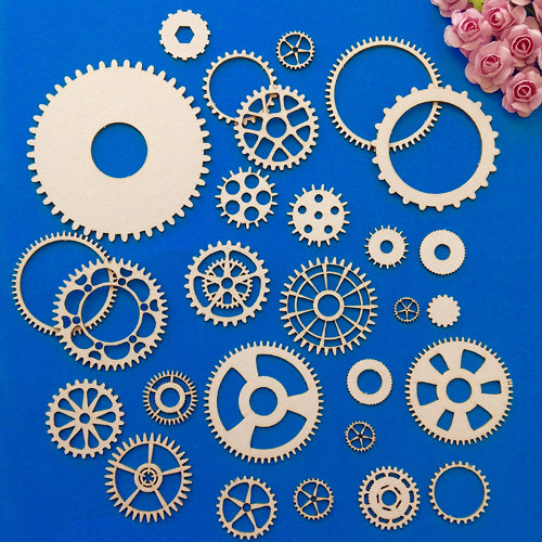 Dekorace 28 ks ,chipboard (CHO 11) — foto 1