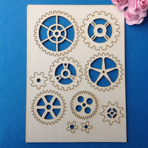 Dekorace ,chipboard 10 ks (CHO 2) — foto 1