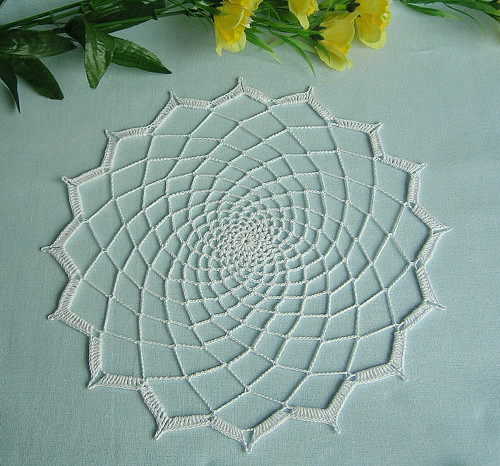 Pavučinka do lapače snů 16/20cm - bílá — foto 1