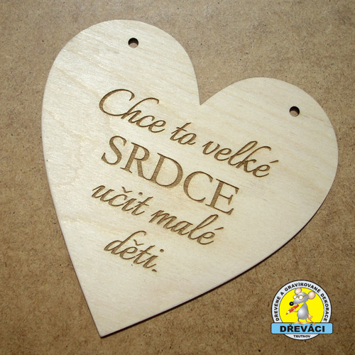 SRDÍČKO PODĚKOVÁNÍ PRO PANÍ UČITELKU 15x15cm K0161
