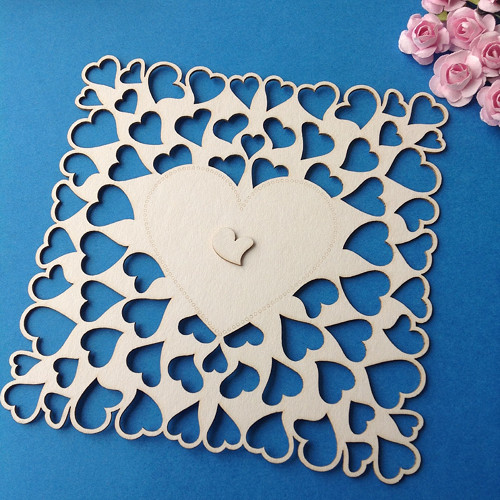Dekorace 13 x13 cm ,chipboard (CHS 39)