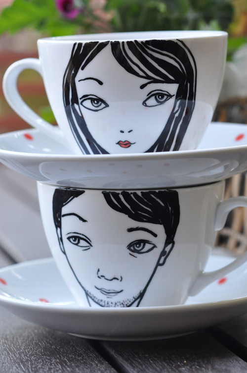 Porcelán set puntíčky — foto 1