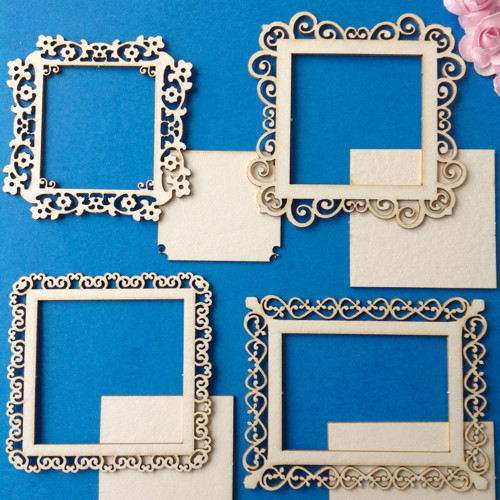 Dekorace 4 ks ,chipboard — foto 1