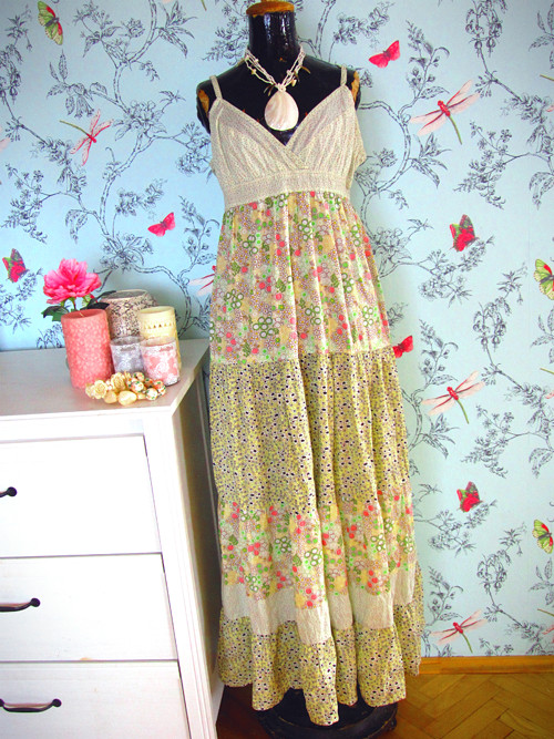 Boho patchwork šaty — foto 1