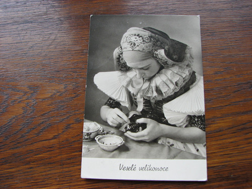 Veselé Velikonoce...pohlednice, kroj — foto 1