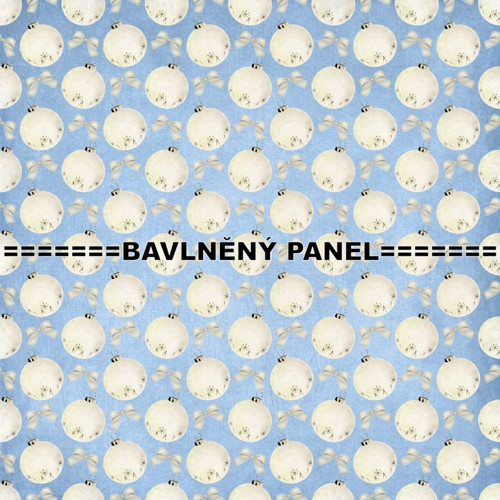 Bavlněná látka - panel 35 x 35 cm