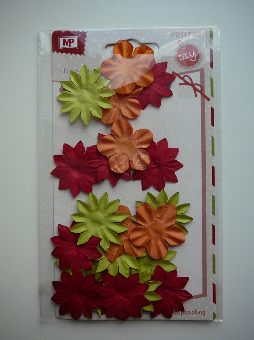 Papírové kytičky - 3,5 cm - 30 ks — foto 1