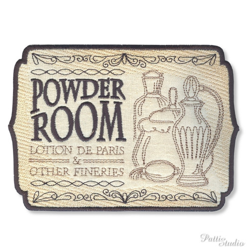 Vintage aplikace - POWDER ROOM