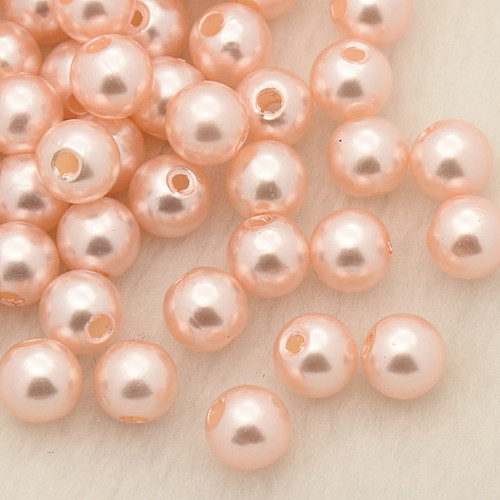 Korálky voskovky pr.5mm (10g) - lososová