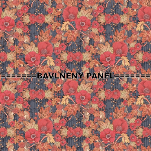 Bavlněná látka - panel 25 x 25 cm