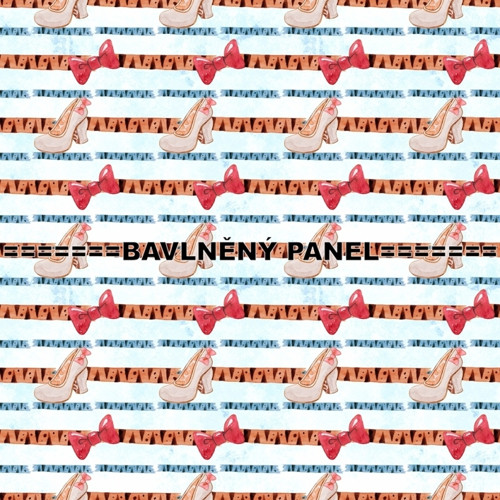 Bavlněná látka - panel 25 x 25 cm — foto 1
