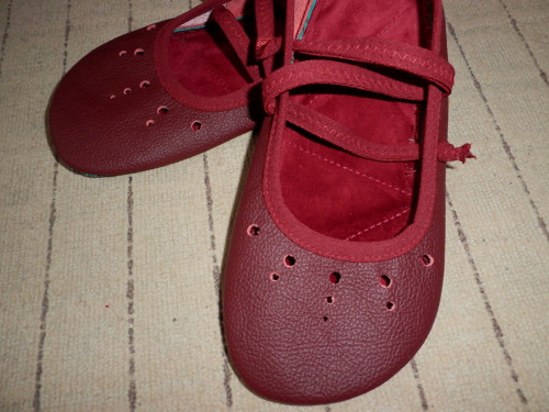 Vínové balerínky-barefoot — foto 1