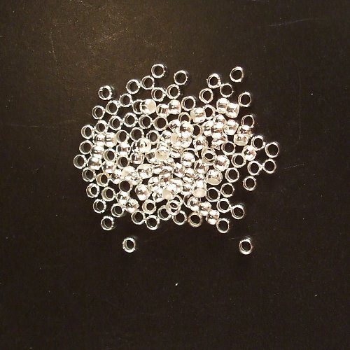 Zamačkávací rokajl stříbrný 2 mm