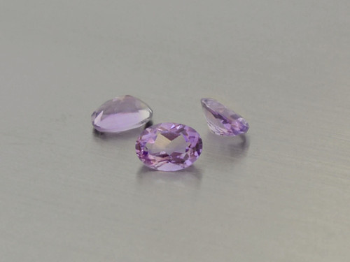 Ametyst 6 x 8 mm ovál přírodní broušený