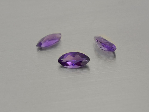 Ametyst 4 x 8 mm markýz přírodní broušený