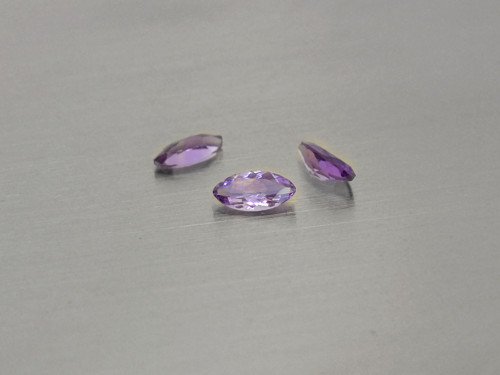 Ametyst 3 x 6 mm markýz přírodní broušený