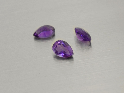 Ametyst 5 x 7 mm hruška přírodní broušený