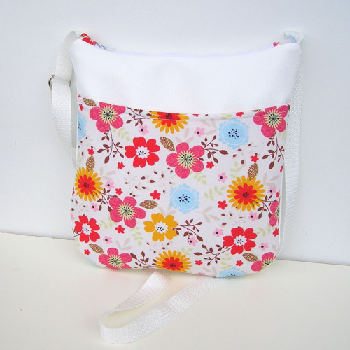 Biela, bíla, malá kabelka, Crossbody