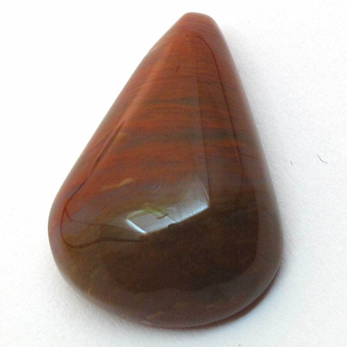Kabošon medový dendritický achát kapka 22mm