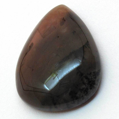 Kabošon medový dendritický achát kapka 23mm