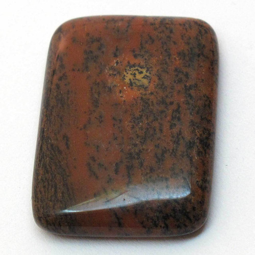 Kabošon medový dendritický achát obdélník 29mm