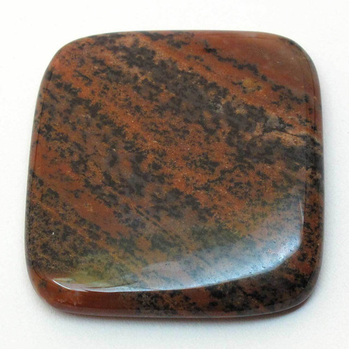 Kabošon medový dendritický achát obdélník 36mm