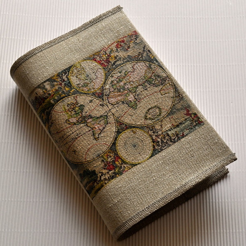 Mapa světa, nostalgie - obal na knihu — foto 1