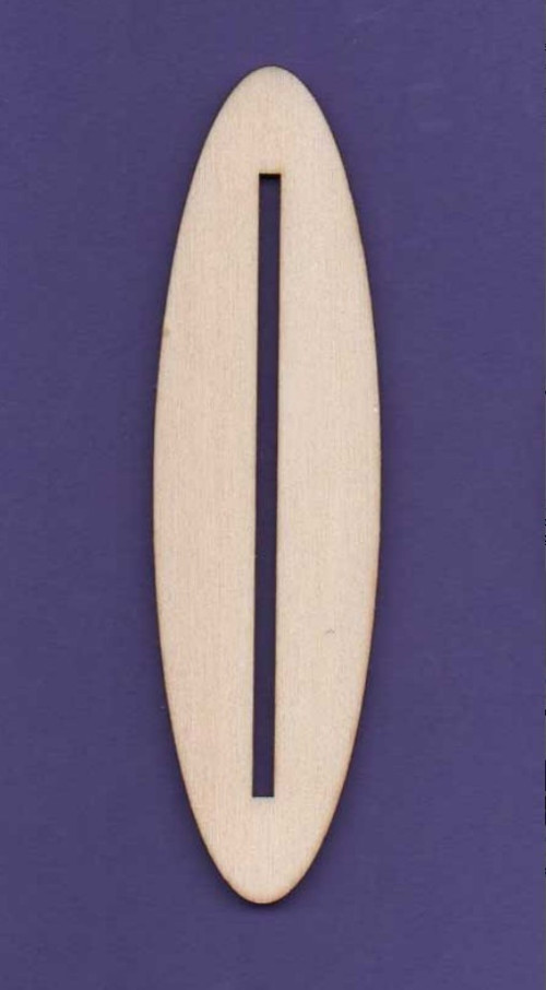 Dřevěný výřez, podstavec, 11,5 x 3,2 cm, ovál