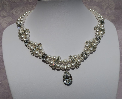 Ariana- Swarovski perly+crystals — foto 1
