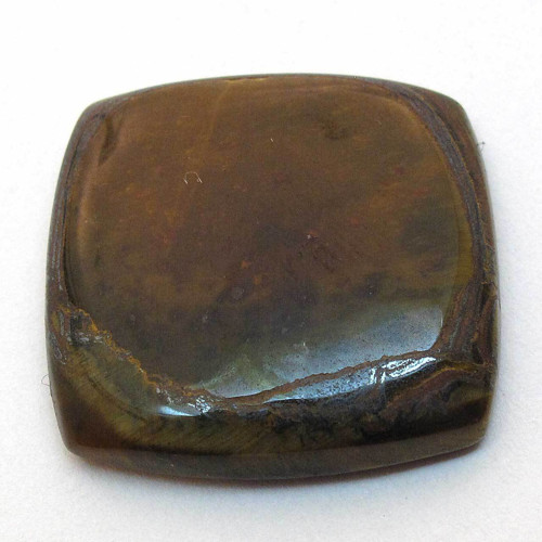 Kabošon tygří oko čtverec 22mm