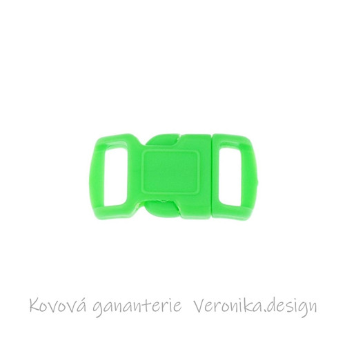 Plastový trojzubec 20mm oblouček - zelená