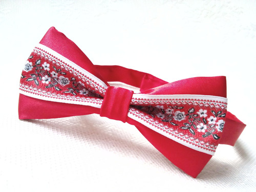 Slovak folklore bow tie (red) — foto 1