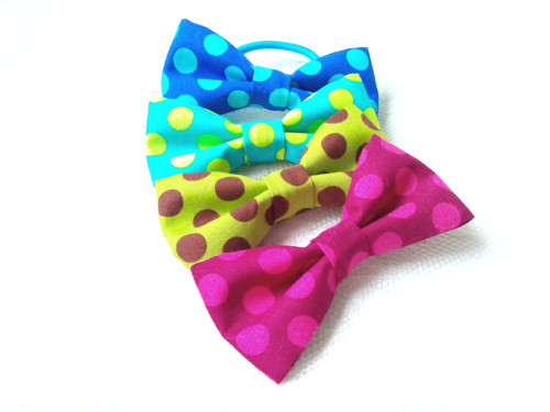Mini Pin Up hair bows (dots)