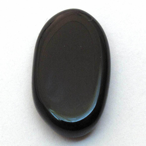 Kabošon černý onyx ovál 19mm
