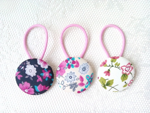 BonBon gumičky – buttonky (letné kvety)