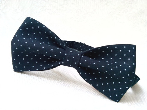 Mr.Swing bow tie (black/small white dots)