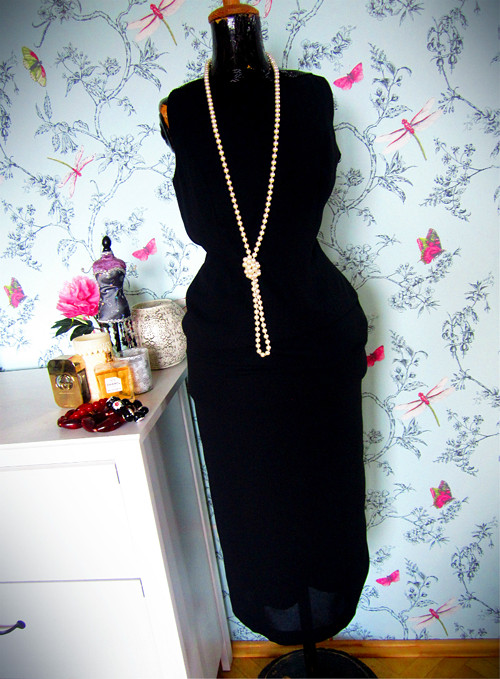 Vintage long black dress — foto 1