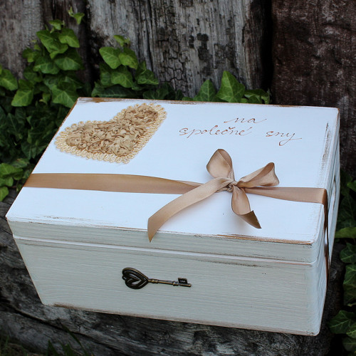 Maxi Pokladnička svatební Zlatotřpytka