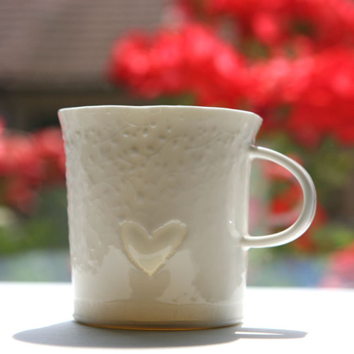 Chytám slunce...srdcový (porcelán) — foto 1