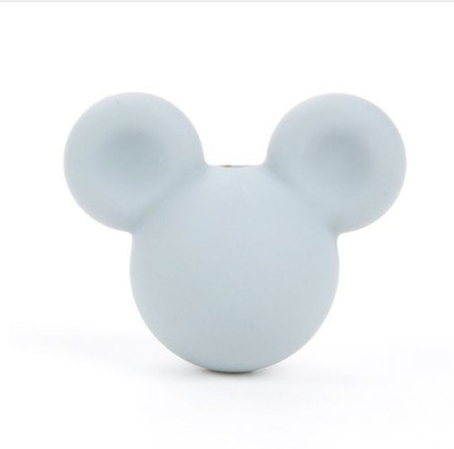 Korálky MickeyMouse 2cm - (1ks) - light grey — foto 1