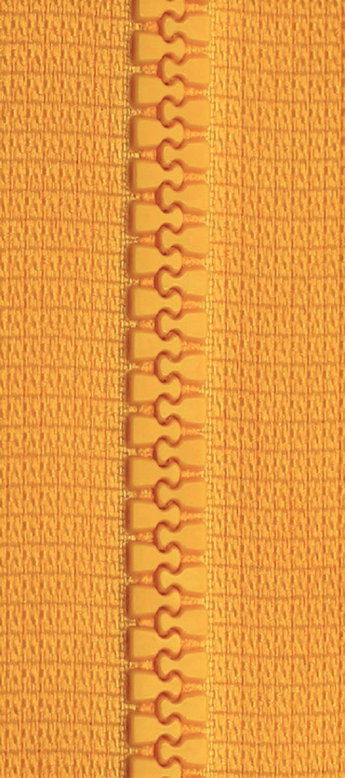 80cm - 5mm KOSTĚNÝ - DĚLITELNÝ zip - tm. žlutá