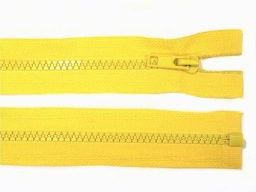 80cm - 5mm KOSTĚNÝ - DĚLITELNÝ zip - žlutá