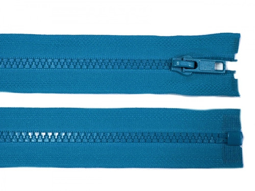 80cm - 5mm KOSTĚNÝ - DĚLITELNÝ zip - tm. tyrkys