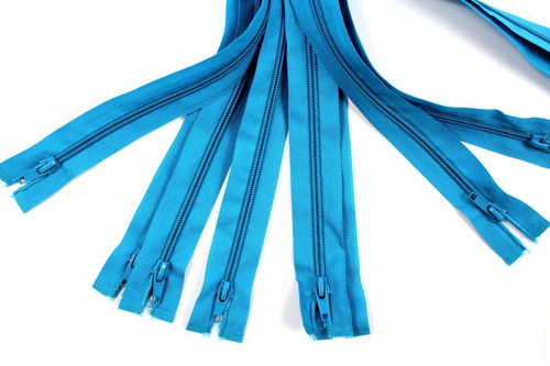 80cm - 5mm SPIRÁLA - DĚLITELNÝ zip - tm. tyrkys