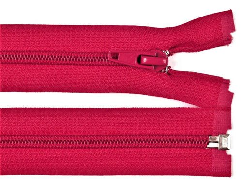 80cm - 5mm SPIRÁLA - DĚLITELNÝ zip - malina