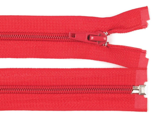 80cm - 5mm SPIRÁLA - DĚLITELNÝ zip - červená