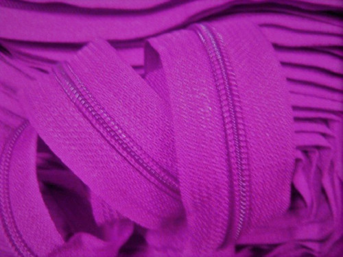 80cm - 5mm SPIRÁLA - DĚLITELNÝ zip - fuchsie